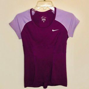 Nike Dri Fit Silky Fitted Workout Top